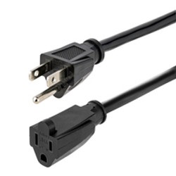 StarTech.com HX-15F-POWER-CORD câble électrique Noir 4,5 m NEMA 5-15R NEMA 5-15P