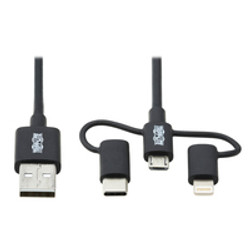 Tripp Lite M101-006-LMC-BK câble USB 1,83 m USB 2.0 USB A Micro-USB B Noir