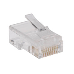 Tripp Lite N030-100-FL connecteur de fils RJ-45 Transparent