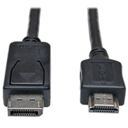 Tripp Lite P582-025 câble vidéo et adaptateur 7,62 m DisplayPort HDMI Noir, Métallique