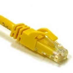 27190 C2G 1ft Cat6 550MHz Snagless câble de réseau Jaune 0,3 m