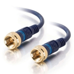 C2G Velocity Mini-Coax câble coaxial 0,914 m Type F Bleu