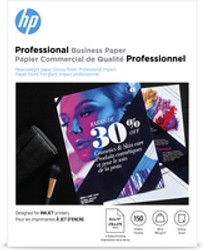 HP Professional Business Paper, Glossy, 48 lb, 8.5 x 11 in. (216 x 279 mm), 150 sheets papier jet d'encre Gloss