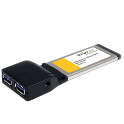 ECUSB3S22 StarTech.com Carte Adaptateur ExpressCard vers 2 Ports USB 3.0 avec Support UASP