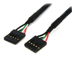 StarTech.com Câble adaptateur interne de carte mère 60 cm 5 broches USB IDC F/F