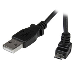 USBAUB2MU StarTech.com Câble Micro USB 2 m - A vers Micro B coudé 90° vers le haut