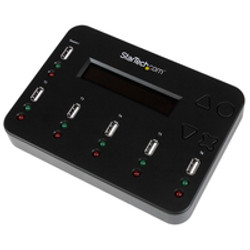 StarTech.com Duplicateur autonome de clés USB 1 vers 5 - Effacer / Supprimer - Copieur de lecteur flash USB 1:5
