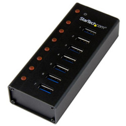 StarTech.com Hub USB 3.0 à 7 ports - Concentrateur USB à montage mural / sur bureau avec boîtier métallique