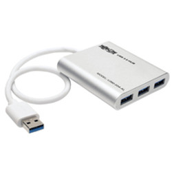 Tripp Lite U360-004-AL hub & concentrateur USB 3.2 Gen 1 (3.1 Gen 1) Type-A 5000 Mbit/s Argent