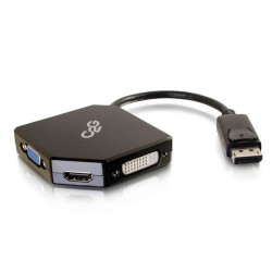 C2G 54340 changeur de genre de câble DisplayPort HDMI, VGA, DVI Noir