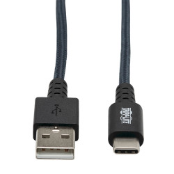 Tripp Lite U038-010-GY-MAX câble USB 3,05 m USB 2.0 USB A USB C Gris