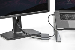 StarTech.com Mini Dock Thunderbolt 3 - Station d'Accueil TB3 à Double Écran avec DisplayPort 4K 60Hz - 1x USB-A (3.2) & GbE - Câble 28cm - Adaptateur Multiport pour PC Portable - Mac/Windows