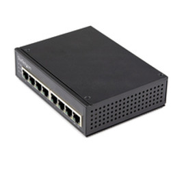 StarTech.com Switch Industriel PoE Gigabit 8 Ports - 30W - Repartiteur Power Over Ethernet - Switch PoE+ GbE Non Géré - Commutateur Réseau Gigabit Haute Puissance - IP-30/-40 °C à 75 °C
