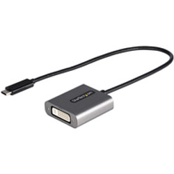StarTech.com Adaptateur USB C vers DVI - Adaptateur Dongle USB-C vers DVI-D 1920x1200p - USB Type C vers Écrans/Affichages DVI - Convertisseur Graphique - Compatible Thunderbolt 3 - Câble Intégré 30cm