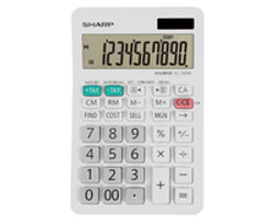 Sharp EL330WB calculatrice Poche Calculatrice financière Gris