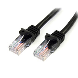 StarTech.com 6 ft Black Snagless Category 5e (350 MHz) UTP Patch Cable câble de réseau Noir 1,83 m