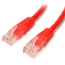 StarTech.com 3 ft Red Molded Category 5e (350 MHz) UTP Patch Cable câble de réseau Rouge 0,91 m