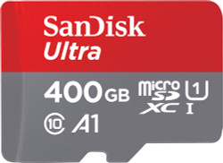 SDSQUAR-400G-GN6MA 400GB SanDisk Ultra microSDXC UHS-I Card with Adapter, 100MB/s read; write speed lower