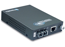 Trendnet TFC-1000S20 convertisseur de support réseau 2000 Mbit/s 1310 nm Monomode Gris