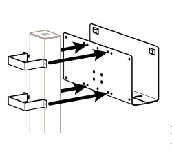 Ergotron Attachment Options 3" x 3" Post Peripheral Bracket.