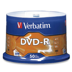 95101 Verbatim DVD-R x 50 - 50 x DVD-R 4.7 GB 16x - spindle - storage media