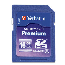 Verbatim Premium SDHC Card™ 16GB 16 Go