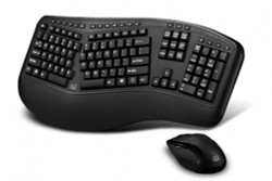 WKB-1500GB Adesso Tru-Form Media 1500 - Wireless Ergonomic Keyboard & Laser Mouse