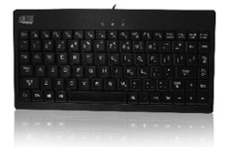 AKB-110EB Adesso SlimTouch 110 - 3-Color Illuminated Mini Keyboard