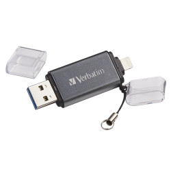 Verbatim iStore 'n' Go lecteur USB flash 64 Go USB Type-A / Lightning 3.2 Gen 1 (3.1 Gen 1) Gris