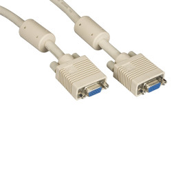 Black Box VGA/VGA, 20ft câble VGA 6 m VGA (D-Sub) Beige