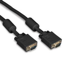 EVNPS06B-0050-MM VGA Video Cable with Ferrite Core, Black, Male/Male, 50-ft. (15.2-m)