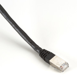 Black Box Cat6, 2.1m câble de réseau Noir 2,1 m F/UTP (FTP)
