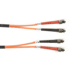 Black Box Value Line ST–ST 2m câble de fibre optique OFC Orange