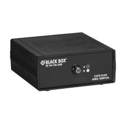 Black Box SW1032A prolongateur réseau Émetteur et récepteur réseau Noir