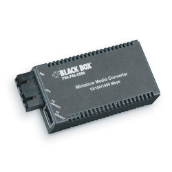 Black Box LGC125A-R2 convertisseur de support réseau 1000 Mbit/s 1550 nm Monomode Noir