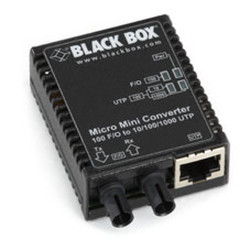 Black Box LMC402A convertisseur de support réseau 1000 Mbit/s 1310 nm Multimode Noir