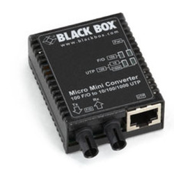 Black Box LMC403A convertisseur de support réseau 1000 Mbit/s 1310 nm Monomode Noir