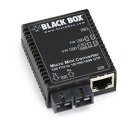 Black Box LMC404A convertisseur de support réseau 1000 Mbit/s 1310 nm Monomode Noir