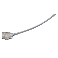 EL04M-07 RJ-11 Flat-Satin Telephone Cable 4-Wire Crossed-Pinning 7-ft. 2.1-m
