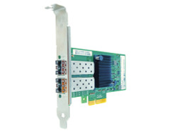 I350F2-AX Axiom 1Gbs Dual Port SFP PCIe x4 NIC Card for Intel w/Transceivers - I350F2