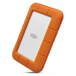 LaCie Rugged USB-C disque dur externe 5000 Go Gris, Jaune