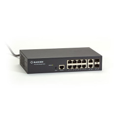 Black Box LGB1110A commutateur réseau Géré L2+ Gigabit Ethernet (10/100/1000) Noir