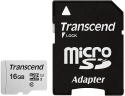 Transcend microSDHC 300S 16GB 16 Go NAND Classe 10