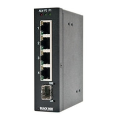 Black Box INDRy II XS PoE Non-géré Gigabit Ethernet (10/100/1000) Connexion Ethernet, supportant l'alimentation via ce port (PoE) Noir