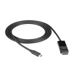 Black Box VA-USBC31-DP12-006 câble vidéo et adaptateur 1,8 m USB Type-C DisplayPort Noir