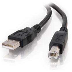 28103 C2G USB 2.0 A/B Cable Black 3m. Longueur de câble: 3 m, Connecteur 1: USB A, Connecteur 2: USB B, Débit de transfert des données maximum: 480 Mbit/s