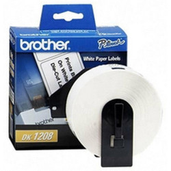 DK1208 Labelmaker Die-Cut Address Labels, 3-1/2 x 1-1/2, White Paper