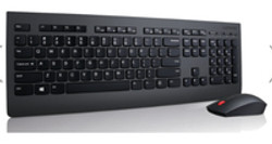 Lenovo 4X30H56796 clavier Souris incluse RF sans fil QWERTY Anglais américain Noir