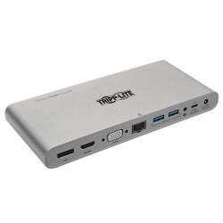 U442-DOCK4-S Tripp-Lite AC U442-DOCK4-S USB-C Docking Station w USB Hub HDMI VGA DP Gbe PD