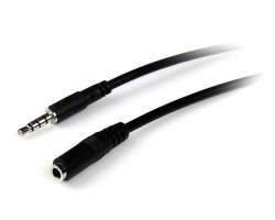 MUHSMF2M StarTech.com Câble d'extension de casque TRRS 4 positions 3,5 mm 2 m - M/F